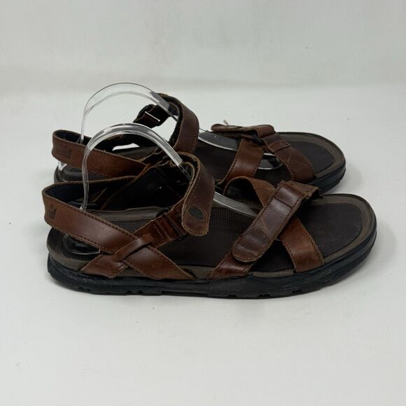 Timberland Trail Sandals Mens 12 M Brown Leather Strappy Rugged Hiking Vintage main image 13